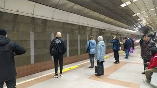 Siberia. Novosibirsk. Metro station Berezovaya Roscha Fragment БР А 8