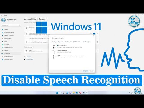 ✅ How To Disable Speech Recognition in Windows 11