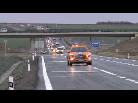 Obchvat města Chrudim - II. etapa - PRVNÍ VOZIDLA NA OBCHVATU - Chrudim 20.12.2021