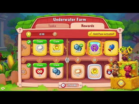 @Fishdom Win Strikes Level 8189 - Special Level 8197 Challenge. Underwater Farm Level 8 Unlocked.