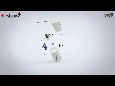 Slinky - A Smart Touchless Dispenser | Product Exploded View - Hi-Genie's Slinky