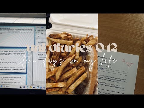 Uni Diary 012 | Two Days in the Life of an Accounting Student | Tutorial + Studying | UCT Student
