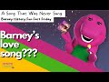 A Song That Was Never Sung Barney History Fun Fact Friday Tee Riffic Tributes