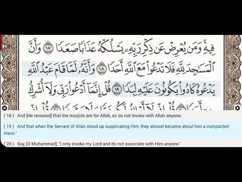 72 - Surah Al Jinn - Abdur Rahman Al Sudais - Quran Recitation, Arabic Text, English Translation