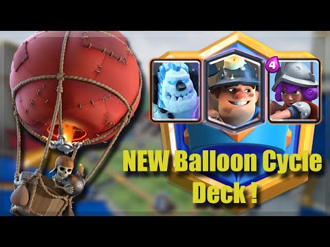 BEST BALLOON CYCLE DECK?! Ladder Pushing W/ Miner Control Deck Before Nerf😭.
