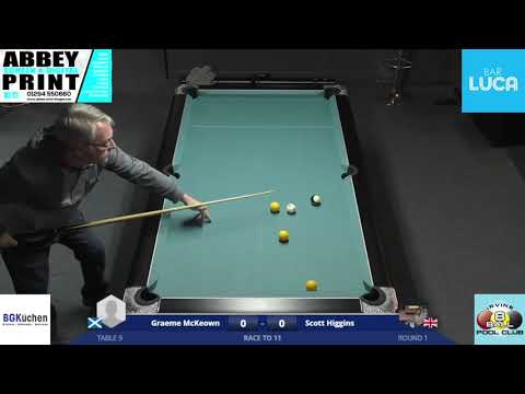 Ayrshire Open Round 1 (Table 9 Irvine) - Graeme McKeown v Scott Higgins