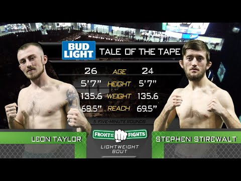 FRONT STREET FIGHTS 19: Leon Taylor vs Stephen Stirewalt