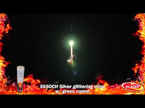 SS50CH Silver glittering mine w/green comet