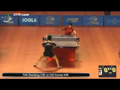2014 Qatar Open FAN Zhendong vs CHO Eonrae