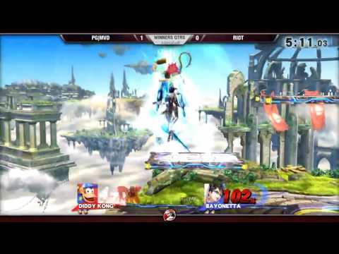 Vitality Singles 7/30/16 - Winners Qtrs - MVD (Diddy) vs. Riot (Bayonetta) - Smash 4