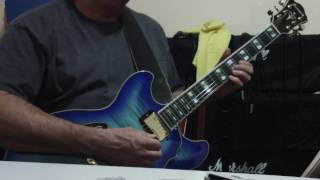 Video thumbnail for Ibanez Artstar AS153 in Jet Blue Burst - early rock style solo by Rick McCargar