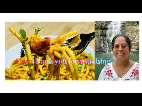 Burmese Salad with Spicy Shrimp -Quick & Easy Dish- So delicious, you can finish a big bowl of it.