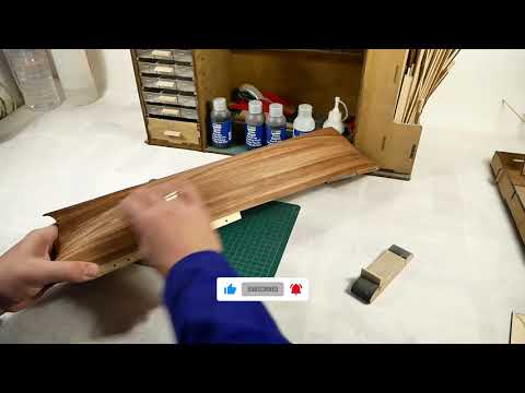 CASCO 022 -Como lijar el casco y colocar tapas de ragala y cintones. ENDURANCE - Modelismo Naval