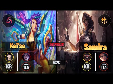 Ruler KAI'SA (ADC) [Hail of Blades] VS SAMIRA - Grandmaster KR Patch 11.9