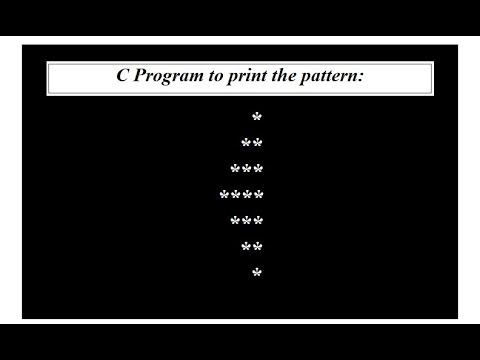 C Program to Print the Pattern of Stars(*)|| Printing Star Pattern|| Coding Guide for Beginners