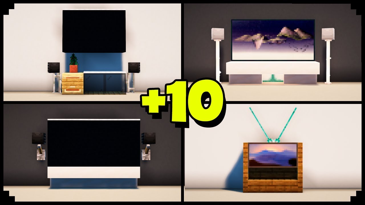 10 BEST TV designs in Minecraft