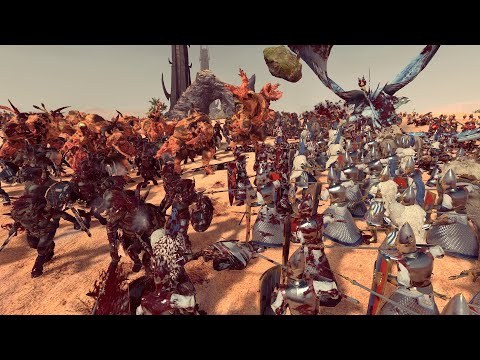 High elves vs Beastmen- warhammer 2 cinematic battle
