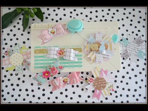 WRMK Mini Envelope Punchboard | Mini Paper Bows | Banner Strips | HOW TO | 6x6 Paper