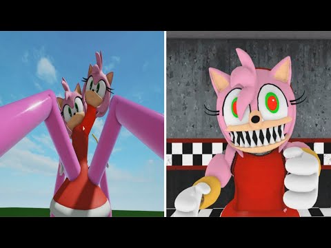 BOSS AMY ROSE   VS NIGHTMARE AMY ROSE JUMPSCARE   Roblox Piggy FANGAME