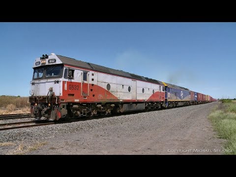 QUBE Ultima To Melbourne Hay Train 9178 - PoathTV Australian Railways