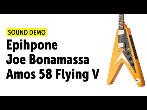 Epiphone Joe Bonamassa Signature '58 "Amos" Korina Flying V 2018 - 2019 - Korina image 8