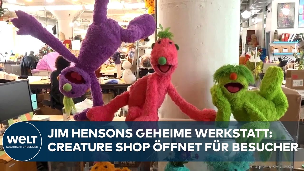 CREATURE SHOP IN NEW YORK: Jim Hensons geheime Muppets-Puppenwerkstatt öffnet erstmals für Besucher