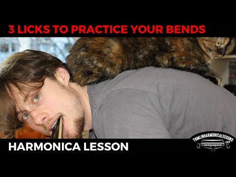 Blues harmonica lesson - 3 licks to improve your harmonica bends