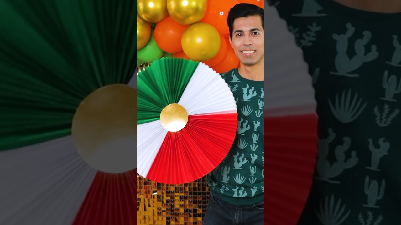 How to make a tricolor Rosetta 🇲🇽 FIESTAS PATRIAS 🤩🌵 #decoration #diy #vivamexico #crafts