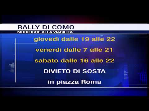 Rally di Como 2017, le modifiche alla viabilità