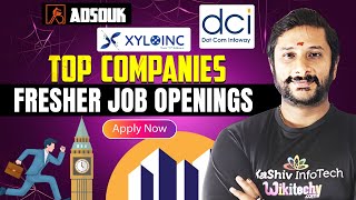 Top 5 Companies Fresher Job Openings | Job Vacancy for Freshers | kaashiv infotech #kaashivinfotech