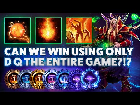 Kaelthas Pyroblast - CAN WE WIN USING ONLY D Q THE ENTIRE GAME?!? - Hardstuck Bronze 5 Adventures 20