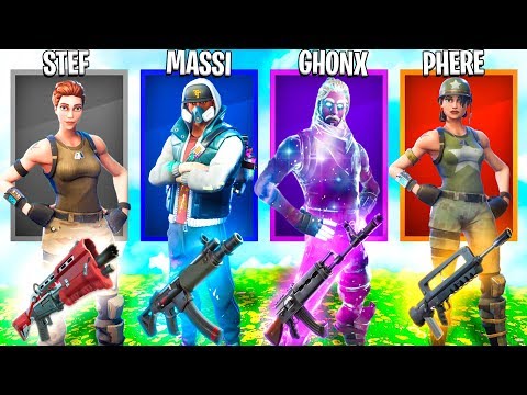 STEF, PHERE, MASSI, GHONX OGNUNO 1 RARITA' DI FORTNITE!!