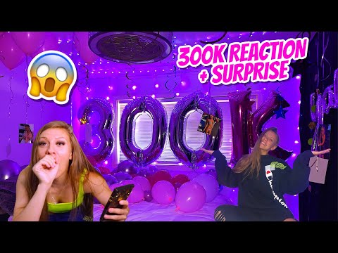 HITTING 300K SUBSCRIBERS REACTION 😱🎉 THEY SURPRISED ME!!