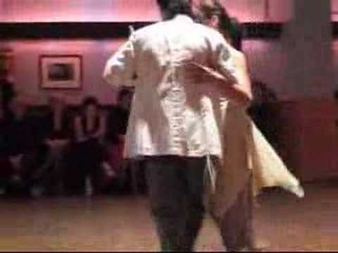  Maria Mondino  and  Ismael Ludman  are  dancing  to  the  tango  "  Canto De Amor  "