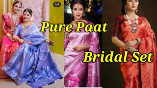 Pure paat Bridal sets//Pure Assam Silk mekhela Sador