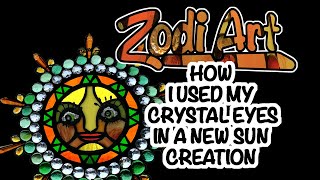 DIY- Stain- Glass-How I used my crystal eyes to make a new sun creation!