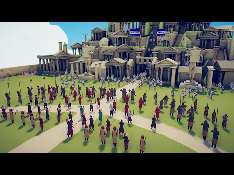 GREEK ARMY DEFENCE CITY FRIM CHINA ARMY - Totally Accurate Battle Simulator | TABS