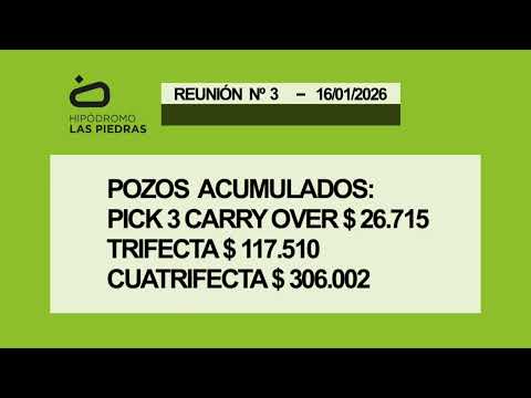 HIPODROMO LAS PIEDRAS 16/01/26 I  EN VIVO I URUGUAY