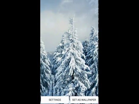 Falling Snowflakes Wallpaper Video
