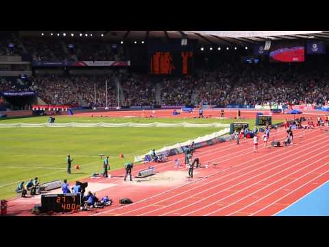 Glasgow 2014 Mens 400m Round 1 Heat 1