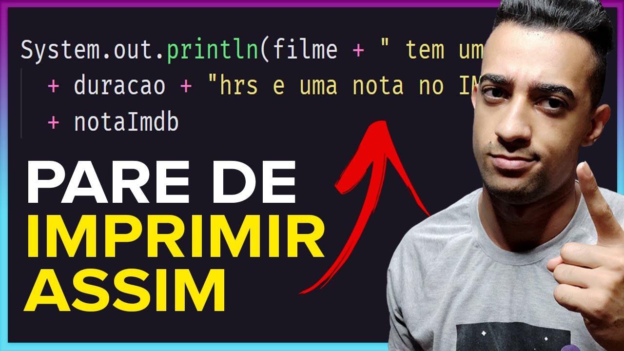 Como imprimir variáveis no Console - Curso Java Estruturado Aula 05