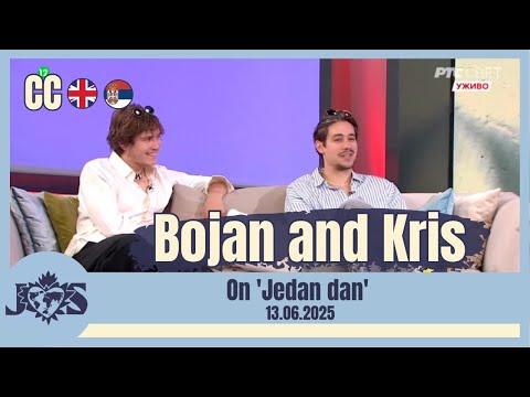 [ENG SUB] Bojan Cvjetićanin and Kris Guštin on 'Jedan dan', RTS Serbia (13.06.2025)