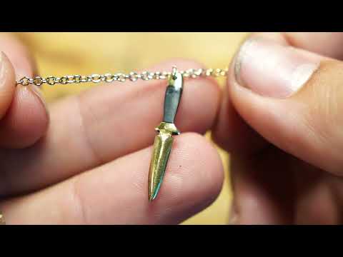 Making a Tiny Dagger Pendant for a Necklace!
