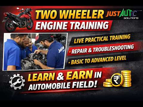 🏍️ Two Wheeler Running Engine Training | JustAuto Solutions