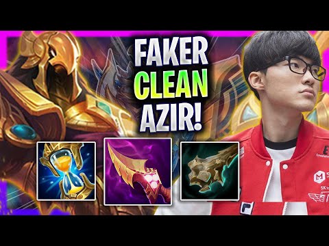 FAKER IS SO CLEAN WITH AZIR! - T1 Faker Plays Azir Mid vs Ahri! | Season 2024