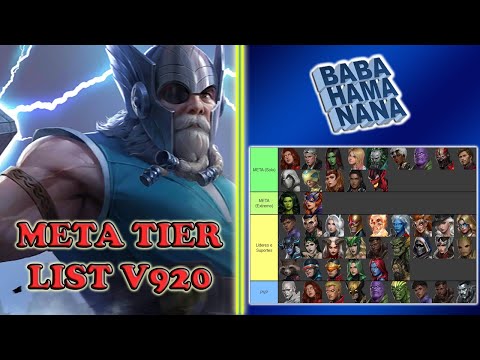 MFF - META TIER LIST V920 participação Tekiilaz - Marvel Future Fight