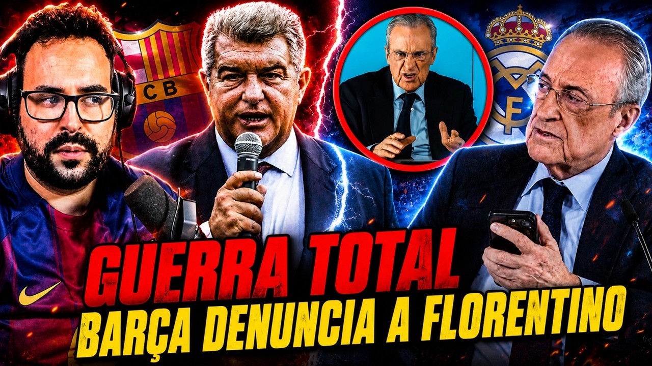 💥¡GUERRA TOTAL! El BARÇA DENUNCIARÁ a FLORENTINO PÉREZ ¡SIGUEN las REACCIONES tras su BOCHORNO!