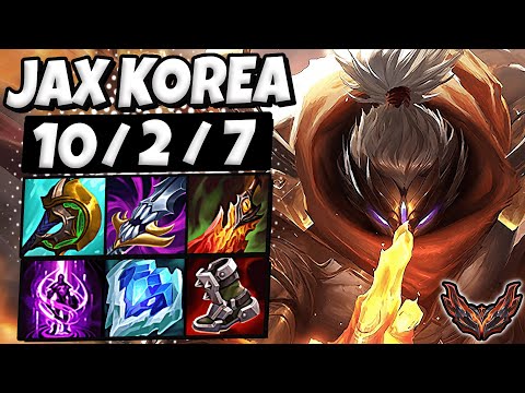 Jax vs Tryndamere TOP [ KT Rascal ] Korea Grandmaster Patch 12.9 ✅