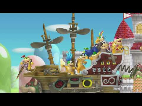 The Final Battle ~ Peach's Castle-Castle & Credits -Toadette-Luigi U New Super Mario Bros U Deluxe