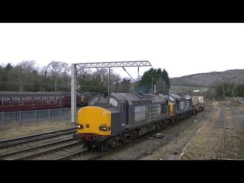 DRS 37612+37667. 6K73. Carnforth. 23rd Feb 2013